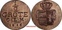 Germany 1/2 Groten German States OLDENBURG Peter Friedrich Ludwig 1816 aUNC KM# 150 (40) -