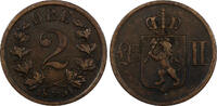 Norway Bronze 1891 NORWAY Oscar II  1891 2 Ore Lion KM# 353 (20 844) Unc... 6,87 EUR  + 12,88 EUR frais d'envoi