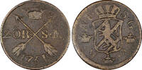 SWEDEN COPPER Adolf Frederick 1751 2 Ore S.M.Mintage353,000 SCARCE KM# 461 (377) Uncertified