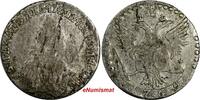Russia 20 Kopecks Russia Catherine II Silver 1769 SPB Mintage-350,000 Toned C# 63a.2(0) -
