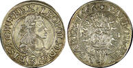 Austria 3 Kreuzer Austria Hungary Leopold I Silver 1666 XF .Toned KM# 1116 (21 741) -