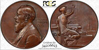 Russian Federation Bronze Russia Medal 1894.Christian Giel PCGS SP62 BN D-1103.1 TOP GRADED RARE(3) -