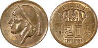 Belgium 20 Centimes Belgium Baudouin I Bronze 1954 Dutch text UNC KM# 147.1 (21 325) -