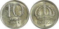 10 Öre Sweden Gustaf V (1907-1950) Silver 1945 G  UNC KM# 813 (22 065) SPL