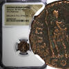 Nummus WESTERN ROMAN Honorius AD 393-423 AE4 /Rev.Honorius &Theodosius II NGC(0) -