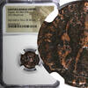 Nummus EASTERN ROMAN EMPIRE Valens AD 364-378 AE3 /Rev.Christian Chi-Rho NGC (7) -
