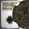 AS ROMAN Licinius I AS CAESAR AD 308-324 BI REDUCED NUMMUS /JUPITER NGC (050) -