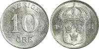 10 Öre SWEDEN Gustaf V Silver 1941 G  UNC KM# 780 (22 133) SPL