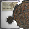 AS ROMAN Licinius I AS CAESAR AD 308-324 BI REDUCED NUMMUS /JUPITER ZEUS NGC (055) -