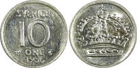 10 Öre Sweden Gustaf VI SILVER 1956  UNC KM# 823 (22 093) SPL