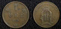 Sweden Bronze 1875 SWEDEN Oscar II  1875 1 Öre KM# 734 (22 495) Uncertif... 8,59 EUR  + 12,88 EUR frais d'envoi