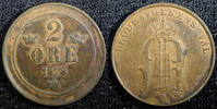 Sweden Ore 1878 Sweden Oscar II Copper 1878 2 Ore KM# 746  (23 138) Unce... 12,45 EUR  + 12,88 EUR frais d'envoi