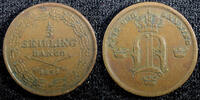 Sweden 1/3 Skilling 1851 Sweden Oscar I Copper 1851  Mintage-537,840 KM#... 8,55 EUR  + 12,88 EUR frais d'envoi