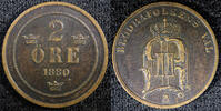 Sweden Ore 1880 Sweden Oscar II Copper 1880 2 Ore KM# 746  (23 140) Unce... 12,88 EUR  + 12,88 EUR frais d'envoi