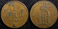 Sweden 1 Öre 1880 Sweden Oscar II Bronze 1880  Large letters KM# 750 (23... 17,18 EUR  + 12,88 EUR frais d'envoi