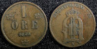 Sweden Bronze 1875 SWEDEN Oscar II  1875 1 Öre KM# 734 (23 159) Uncertif... 6,87 EUR  + 12,88 EUR frais d'envoi