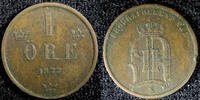 Sweden Bronze 1877 SWEDEN Oscar II  1877 1 Ore Large Letters KM# 745 (23... 15,03 EUR  + 12,88 EUR frais d'envoi