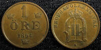 Sweden Ore 1894 SWEDEN Oscar II 1894 1 Ore Mintage-590,000 Large Letters... 30,06 EUR  + 12,88 EUR frais d'envoi