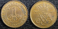 Denmark Bronze 1907 Denmark Frederik VIII  1907 1 Ore KEY DATE Ch UNC KM... 17,18 EUR  + 12,88 EUR frais d'envoi