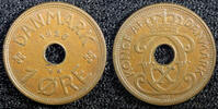 Denmark 1 Øre 1928 Denmark Christian X Bronze 1928  UNC KM# 826.2 (23 09... 8,59 EUR  + 12,88 EUR frais d'envoi