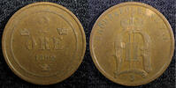 Sweden Bronze 1899 Sweden Oscar II  1899 EB 2 Ore Large Letters XF+ KM# ... 10,74 EUR  + 12,88 EUR frais d'envoi