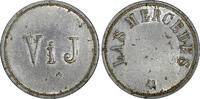 Guatemala Token Guatemala Aluminum (c.1890) Finca Las Mercedes V I J XF Rulau Gma342 (756) -