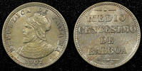 Panama 1/2 Centesimo PANAMA Copper-Nickel 1907 Balboa UNC KM# 6 (22 938) -