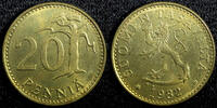 Finland 20 Penniä 1982 FINLAND Aluminum-Bronze 1982 K 20 Penniä 22mm UNC... 4,25 EUR  + 12,88 EUR frais d'envoi