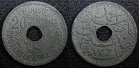 Tunisia 20 Centimes 1942 TUNISIA Zinc 1942  WWII Issue TONED KM# 268 (23... 12,88 EUR  + 12,88 EUR frais d'envoi