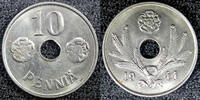 Finland 10 Pennia 1944 FINLAND Iron 1944  WWII Issue BU Coin KM#34.1 (23... 12,84 EUR  + 12,88 EUR frais d'envoi