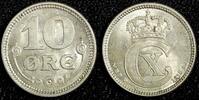 Denmark 10 Øre 1918 Denmark Christian X Silver 1918 VBP; GJ  Last Year U... 12,45 EUR  + 12,88 EUR frais d'envoi
