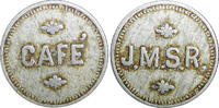Costa Rica Token COSTA RICA Aluminum CAFE ''J.M.S.R.'' 19mm Plain Edge (23 749) -