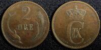 Denmark Bronze 1899 Denmark Christian IX  1899 VBP 2 Ore KM# 793.2 (23 7... 4,25 EUR  + 12,88 EUR frais d'envoi