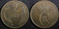 Denmark Bronze 1897 Denmark Christian IX  1897 VBP 2 Ore KM# 793.2 (23 7... 4,25 EUR  + 12,88 EUR frais d'envoi