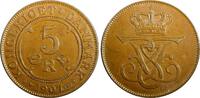 Denmark Bronze 1907 Denmark Frederik VIII  1907 VBP; GJ 5 Ore UNC Condit... 42,94 EUR  + 12,88 EUR frais d'envoi