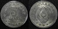 Yugoslavia 5 Dinara 1945 Yugoslavia Zinc 1945  WWII Issue 26.5mm 1 Year ... 5,97 EUR  + 12,88 EUR frais d'envoi