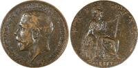 United Kingdom 1916 Farthing Great Britain George V Bronze KM# 808.1 (24 915) -