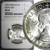 Australia 1954 Florin Australia Silver NGC MS62 Royal Visit of Elizabeth II KM# 55 (019) -