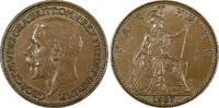 United Kingdom 1927 Farthing Great Britain George V (1910-1936) Bronze KM#825 (24 902) -