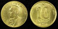 Brazil 10 Centavos BRAZIL Aluminum-Bronze 1946 KM# 555a.2 (24 806) -