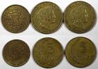 Peru 5 Centavos PERU BRASS LOT OF 3 COINS 1943-1965 KM# 213.2a1 ; KM# 223 (24 862) -