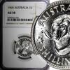 Australia 1 Shilling AUSTRALIA Elizabeth II Silver 1960 NGC AU58 KM# 59 (035) -