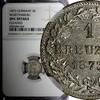 Germany 1 Kreuzer German States WÜRTTEMBERG Silver 1873 NGC UNC DETAILS KM# 612 (04) -