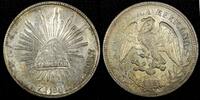 Peso Mexico Silver 1901 ZS FZ  Zacatecas High Grade Luster Toned KM# 409.3 (885) Uncertified
