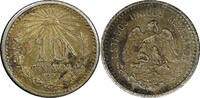 10 Centavos Mexico ESTADOS UNIDOS MEXICANOS Silver 1907 M  KM# 428 (392) Uncertified