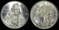 100 Pesos Mexico ESTADOS UNIDOS MEXICANOS Silver 1978 Mo  UNC 39mm KM# 483.2 (14) SPL