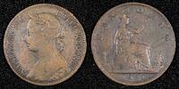 United Kingdom 1891 Farthing Great Britain Victoria Bronze KM# 753 (27 002) -