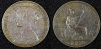 United Kingdom 3 1/2 Penny Great Britain Victoria 1865/ OVERDATE RARE KM# 748.2 S-3956 (765) -