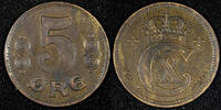 Denmark Bronze 1920 Denmark Christian X  1920 HCN; GJ 5 ORE KM# 814.2 (2... 5,58 EUR  + 12,88 EUR frais d'envoi