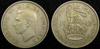 United Kingdom 1 Shilling Great Britain George VI Copper-Nickel 1947 Scottish KM# 864 (27 014) -